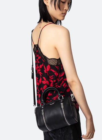 Sac bandoulière en cuir ZADIG&VOLTAIRE Noir